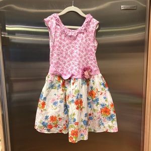 Pink Tangerine Flower Dress